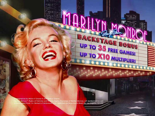 Licencēts filmu video spēļu automāts Marilyn Monroe